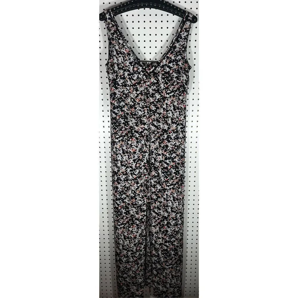 White House Black Market Split front floral maxi dress size 4
